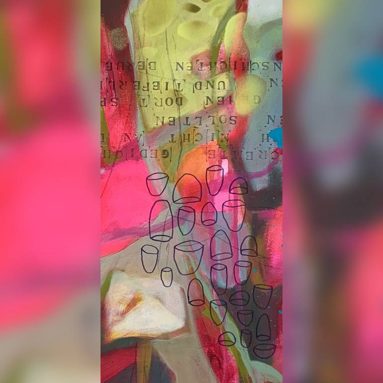 Original Abstract Women Painting by Marita Tobner