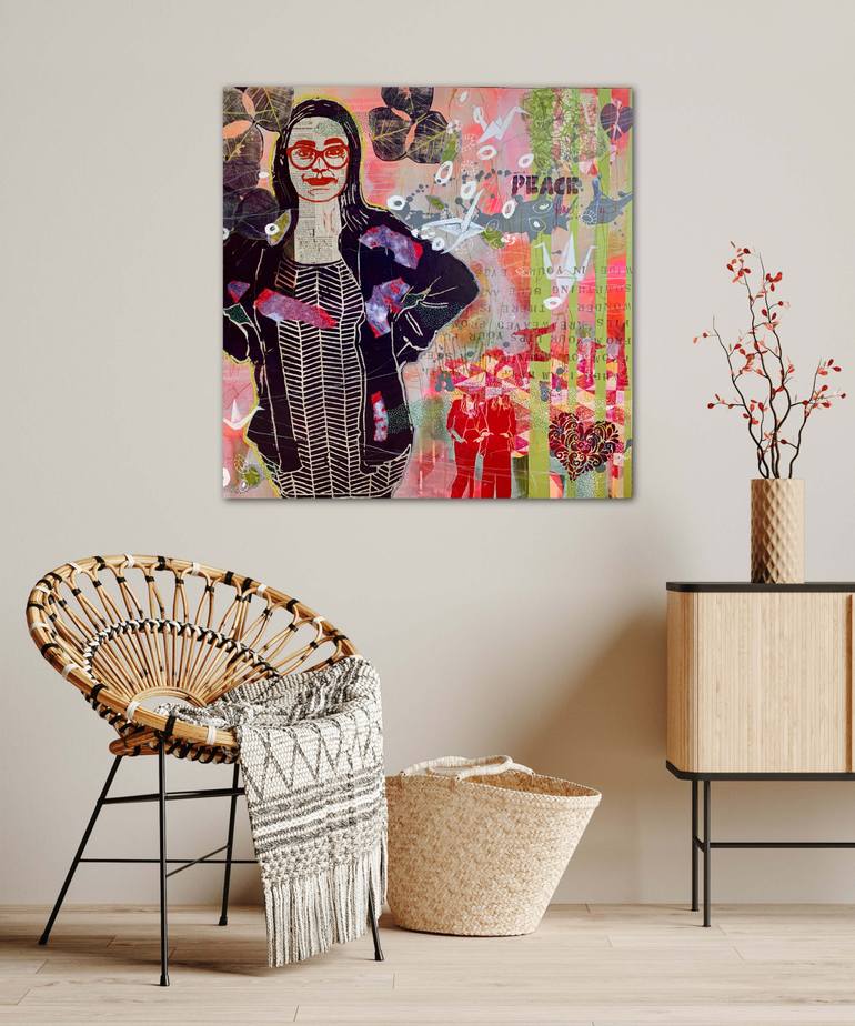 Original Portraiture Women Painting by Marita Tobner