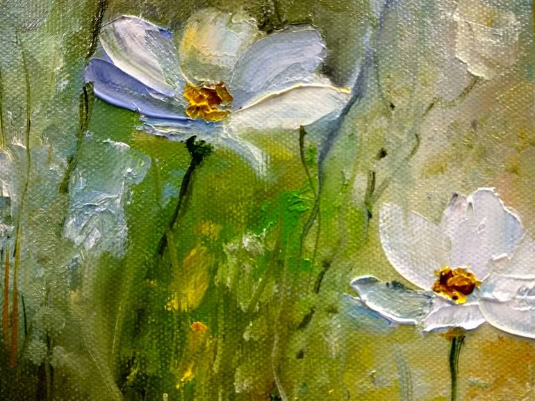 Original Impressionism Floral Painting by Anna Sergeeva