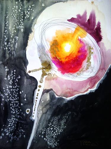 Original Abstract Floral Paintings by Tara Thelen