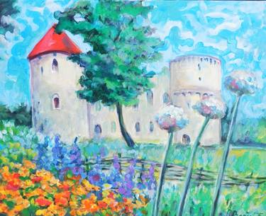 Original Impressionism Landscape Painting by Rita Pranca