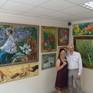 in art gallery Art Studio Nr 1 with gallery owner