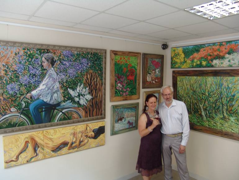 Original Expressionism Nature Painting by Rita Pranca