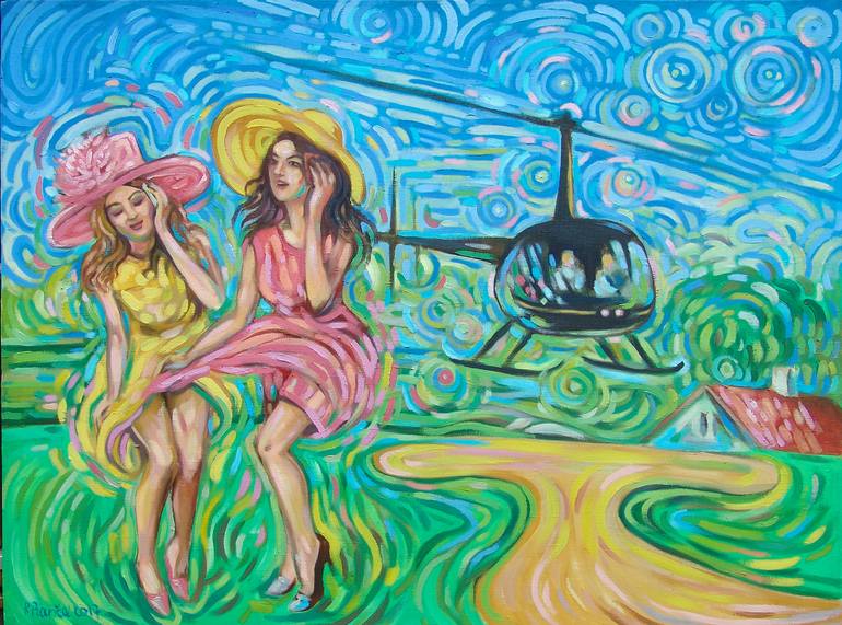 Print of Figurative Women Paintings by Rita Pranca