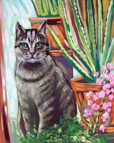 Lilly - the cat living in flower shop thumb