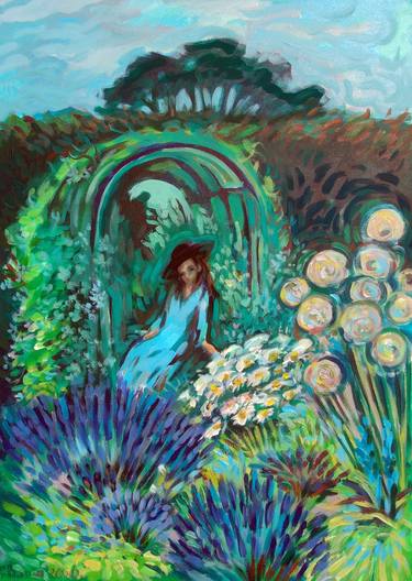 Original Garden Paintings by Rita Pranca