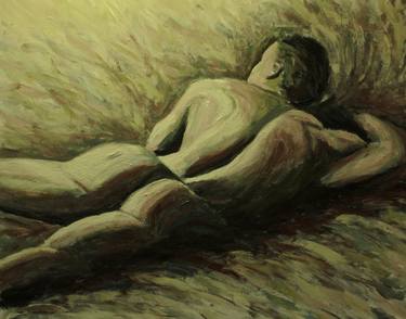 Print of Figurative Nude Paintings by Mats Eriksson