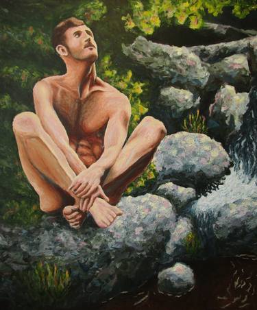 Print of Figurative Men Paintings by Mats Eriksson