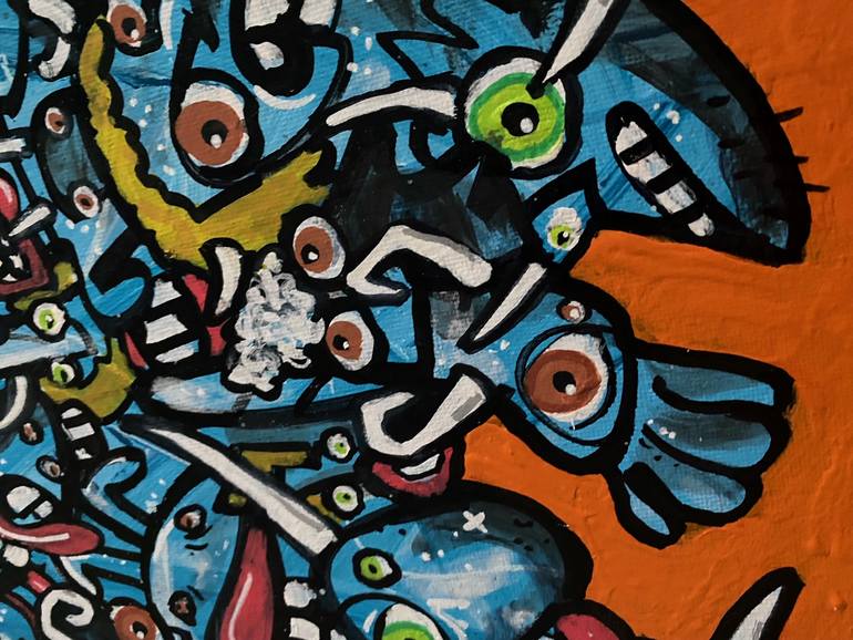 Original Contemporary Animal Painting by Frob B