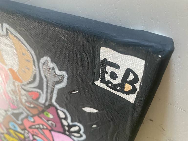 Original Pop Art Family Painting by Frob B