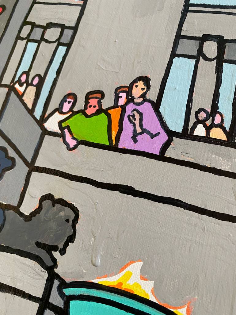 Original Pop Art Classical Mythology Painting by Frob B