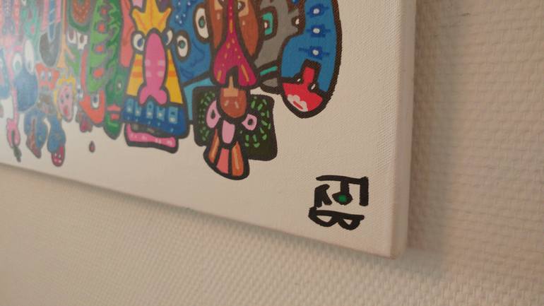 Original Street Art Comics Painting by Frob B