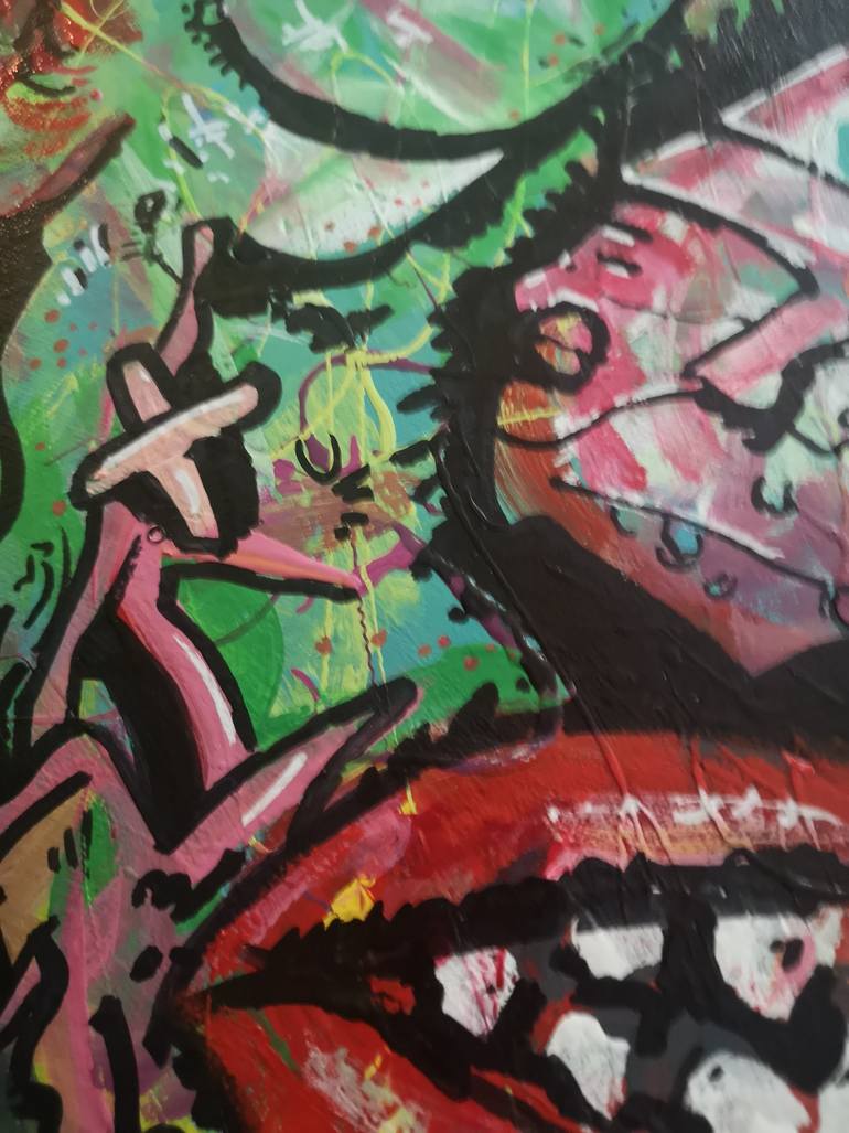Original Pop Art People Painting by Frob B