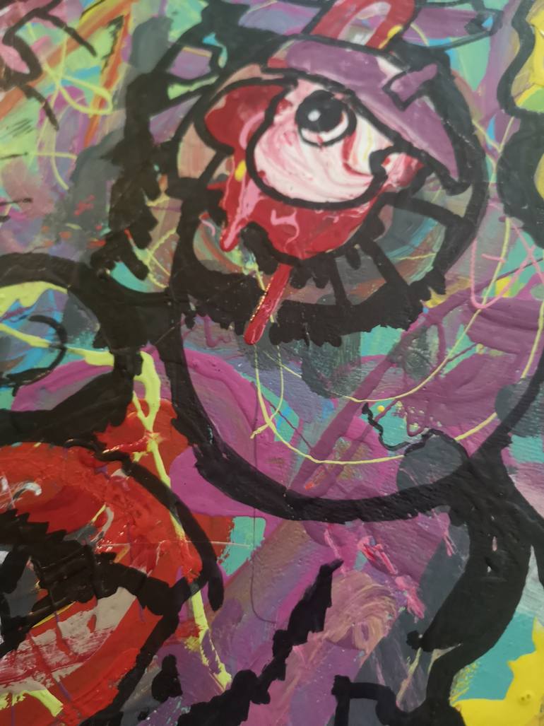 Original Pop Art People Painting by Frob B