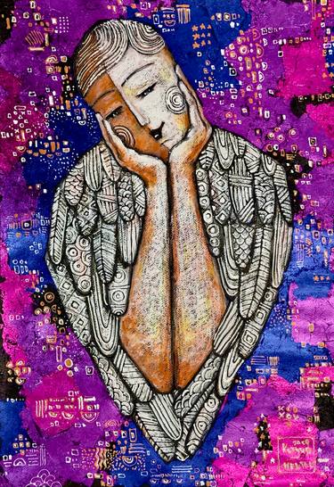 Original Figurative Geometric Painting by Yuri Kutyur
