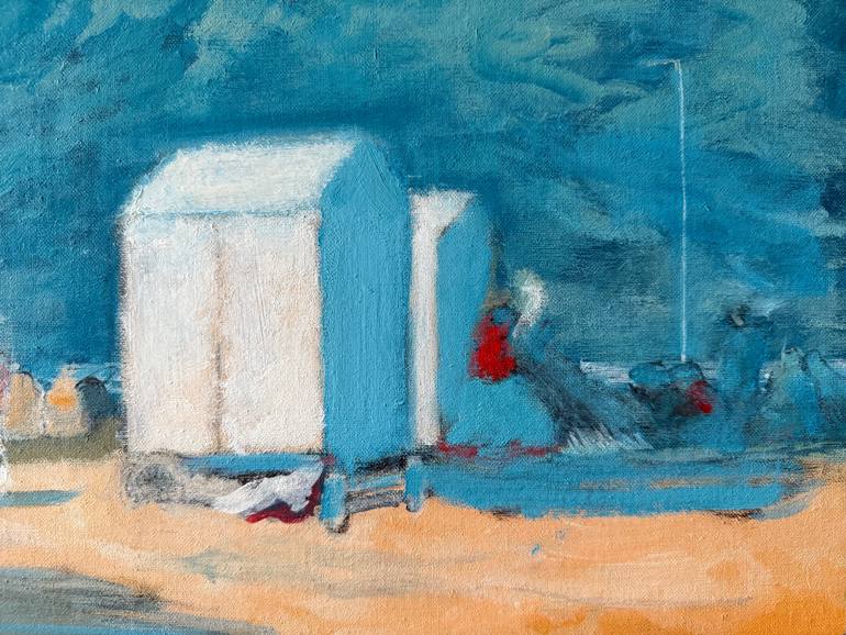 Original Expressionism Beach Painting by Adam Reid