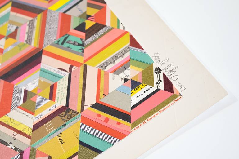 Original Abstract Geometric Collage by Sarah Milne