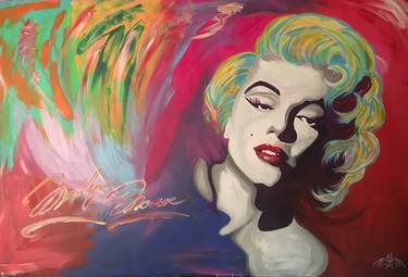 Original Abstract Celebrity Paintings by Onyxwings Art