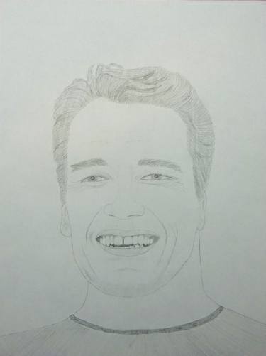 Arnold Schwarzeneger drawing thumb