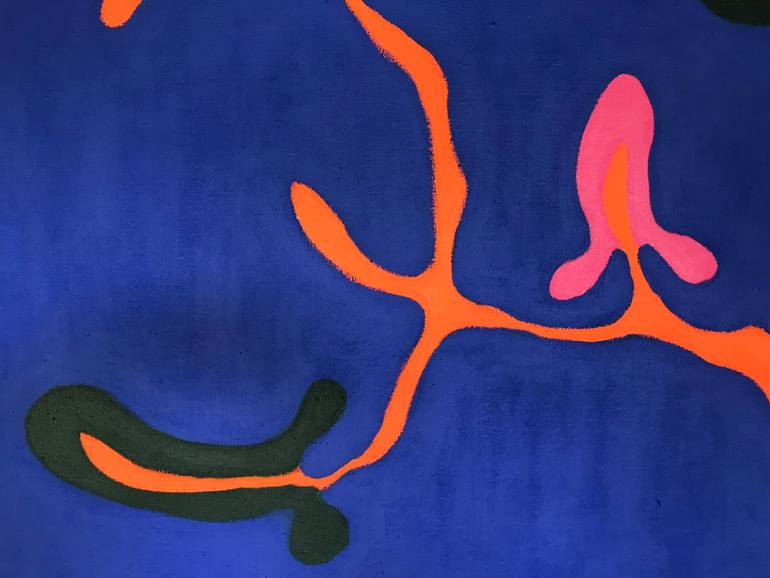 Original Abstract Expressionism Abstract Painting by Michaela Hanelova