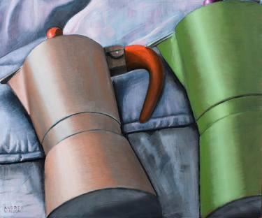 Original Surrealism Food & Drink Painting by Andrea Vandoni