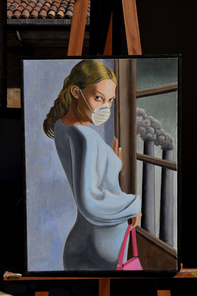 Original Figurative Women Painting by Andrea Vandoni