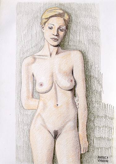Original Fine Art Nude Drawings by Andrea Vandoni