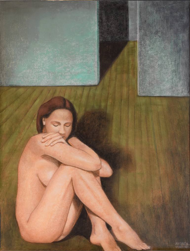 Print of Realism Nude Drawings by Andrea Vandoni