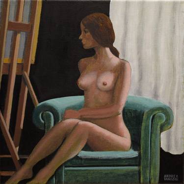 Original Impressionism Nude Paintings by Andrea Vandoni