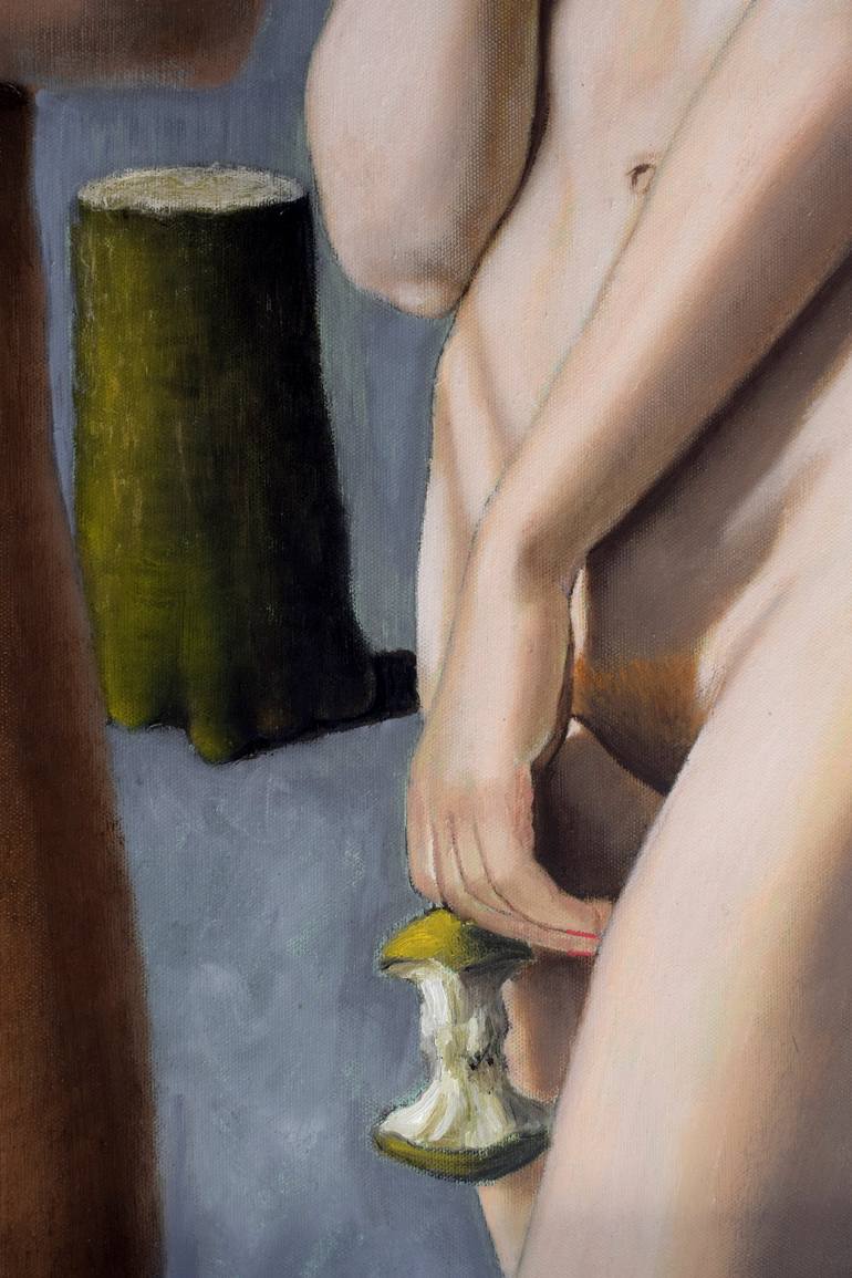 Original Realism Nude Painting by Andrea Vandoni