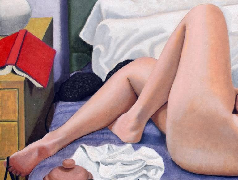 Original Figurative Nude Painting by Andrea Vandoni