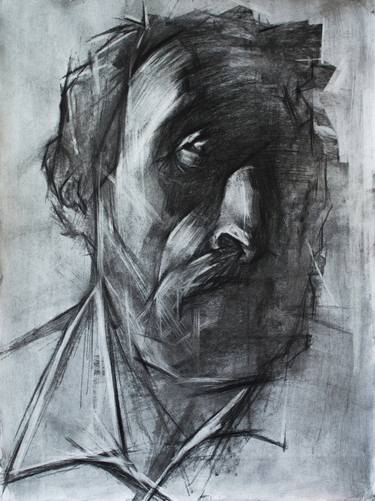 Print of Expressionism Portrait Drawings by Vadim Torbakov