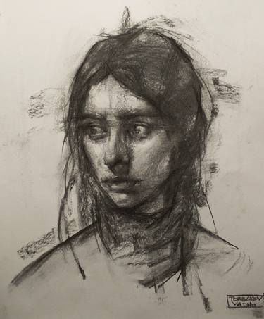Print of Portraiture Portrait Drawings by Vadim Torbakov