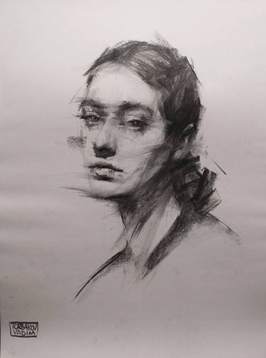 Print of Impressionism Women Drawings by Vadim Torbakov