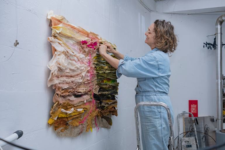 Original Abstract Expressionism Nature Mixed Media by Femke Van Gemert