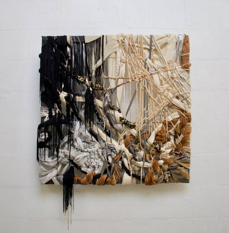 Original Abstract Mixed Media by Femke Van Gemert