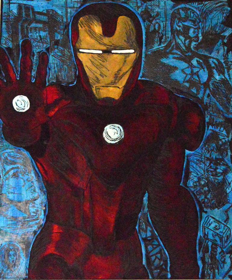I Am Iron Man Painting By Lolita Parekh Saatchi Art