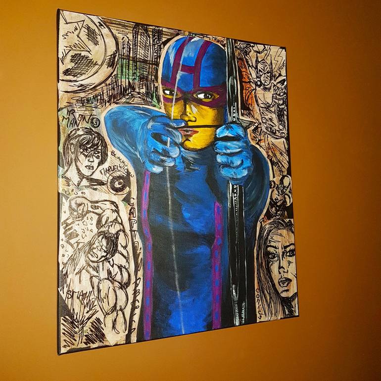 Original Art Deco Comics Painting by Lolita Parekh