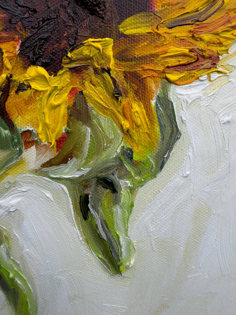 Original Contemporary Floral Painting by Gandee Vasan