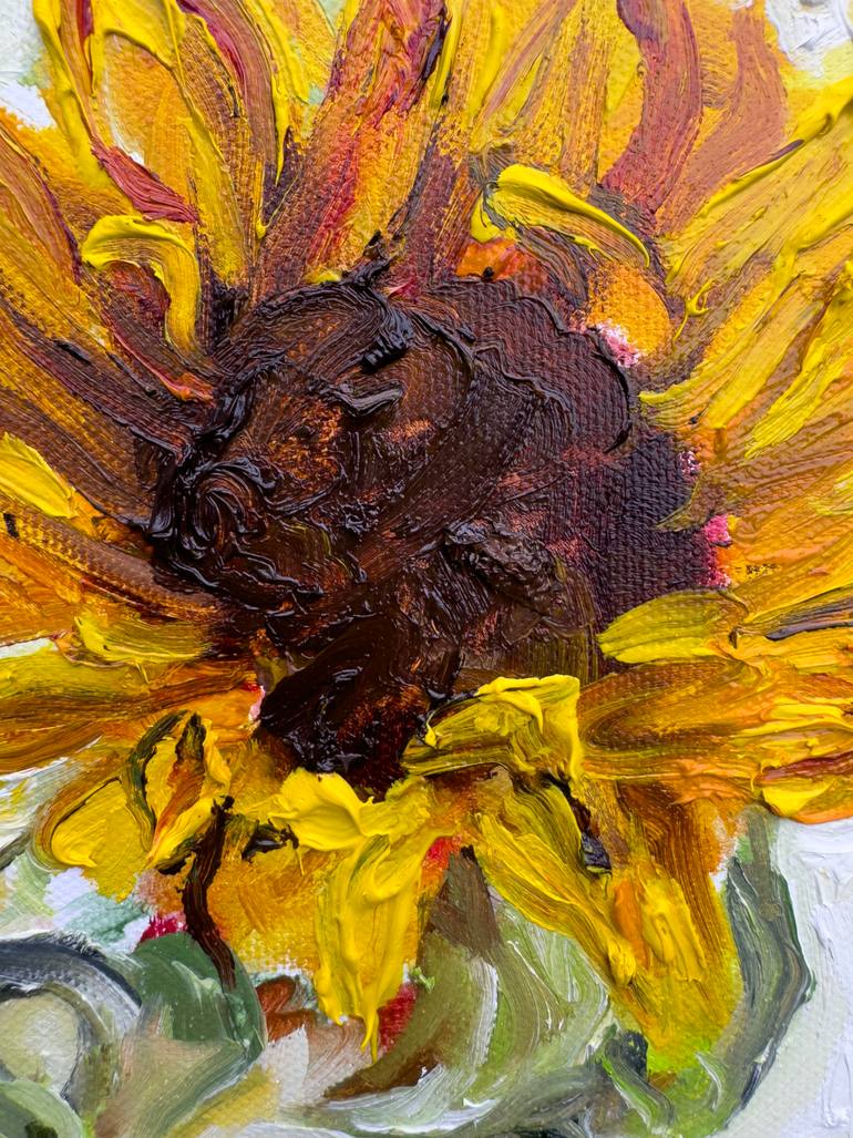 Original Contemporary Floral Painting by Gandee Vasan