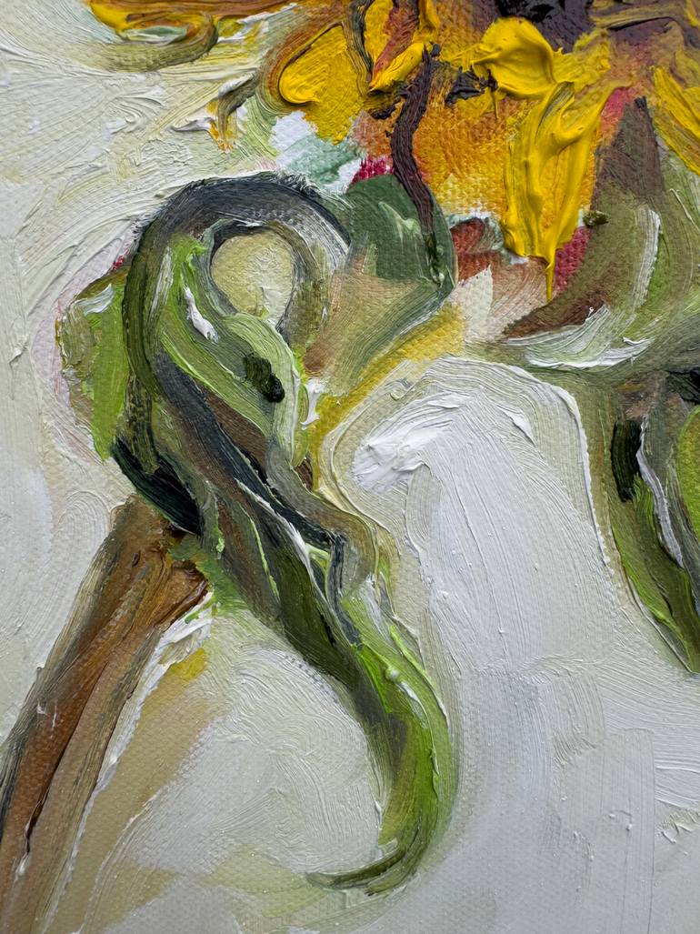 Original Contemporary Floral Painting by Gandee Vasan