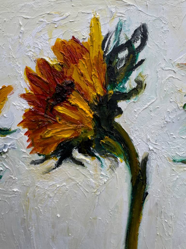 Original Figurative Floral Painting by Gandee Vasan