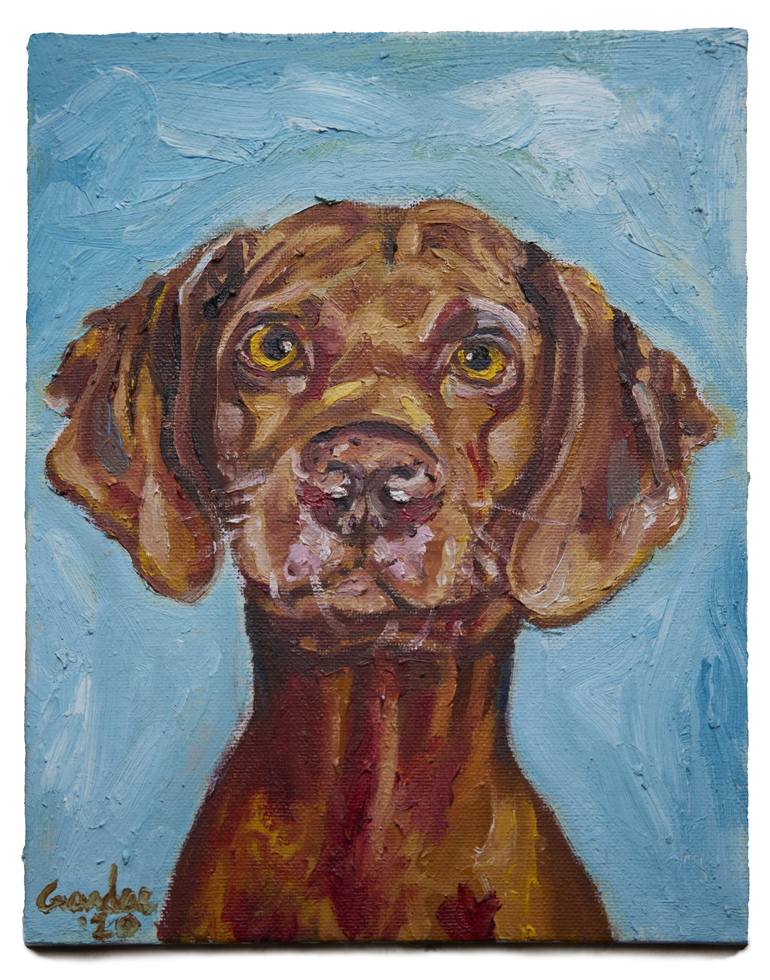 Original Portraiture Animal Painting by Gandee Vasan