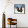 Still life with men's shoes in the living space