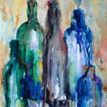 Collection Watercolour Painting, "Bottles" series