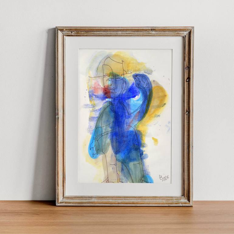 Original Modern Abstract Drawing by Nikolay Starostenko