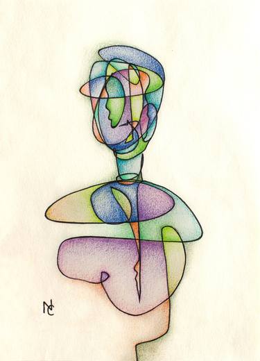 Original Abstract People Drawings by Nikolay Starostenko