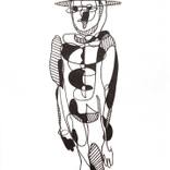 Collection Black and white drawings on paper