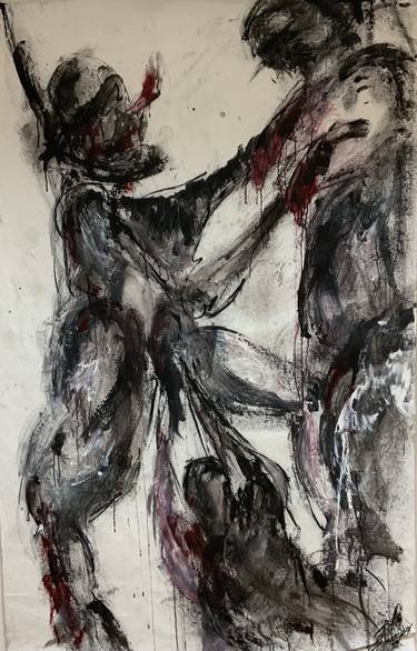 Original Abstract Erotic Paintings by Emmanouela Nikolaou
