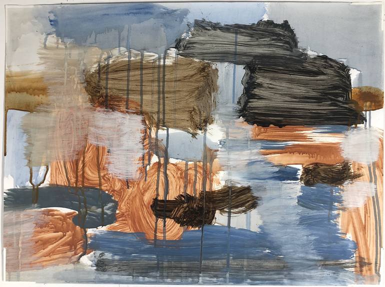 Abstract Earth Tones Painting by Mark Perry Saatchi Art
